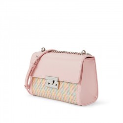 Charles Keith Chain Flap Shoulder Bag Pink